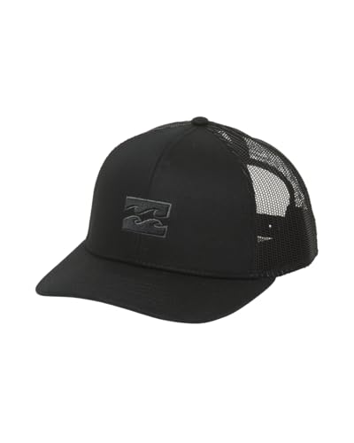 Billabong Mens All Day Adjustable Mesh Back Trucker Hat Black One Size