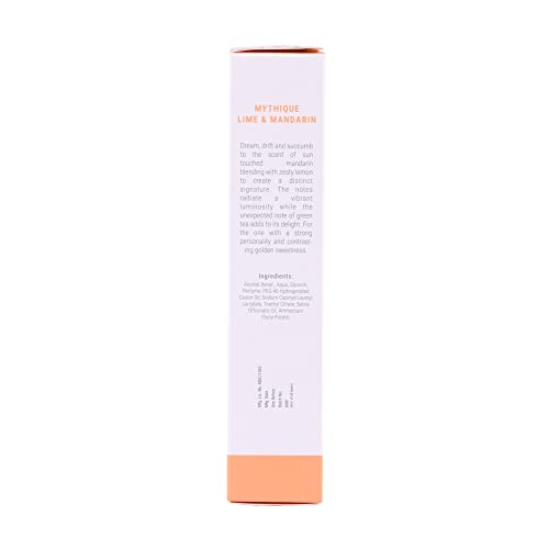 Image of Azafran Active Botanicals Fragrances | Mythique Lime & Mandarin Fragrance For Men & Women | Long Lasting Citrus Fragrance | 80ml