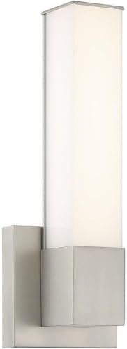 Minka Lavery 5072-84-L Vantage - 16W 1 LED Square Wall Sconce-14 Inches Tall and 5 Inches Wide, Finish Color: Brushed Nickel