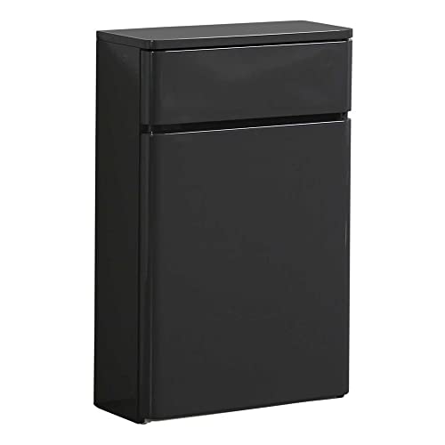 Go Bathrooms Newbold 500mm Anthracite Grey WC Unit Bathroom Furniture Toilet Unit Back to Wall