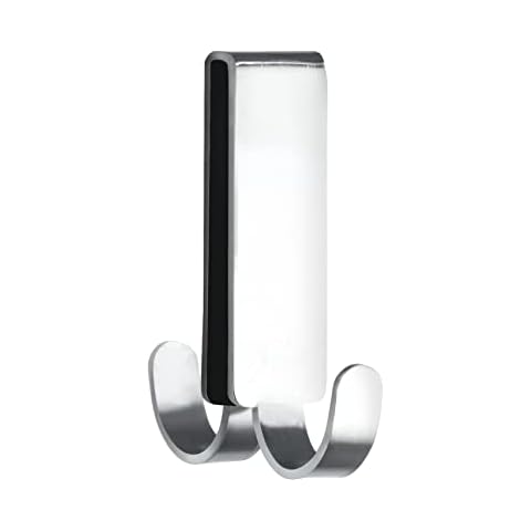 WENKO Colgador mural de ducha doble Vieste acero inox oscuro Cover