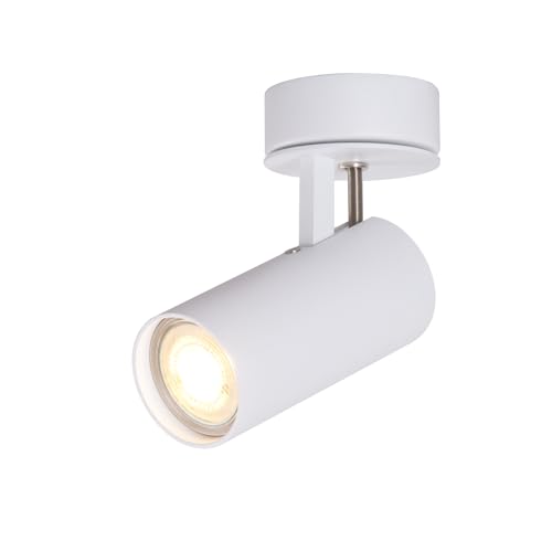 Plafonnier lampe LED GU10 en aluminium blanc au design moderne et épuré DAWALIGHT