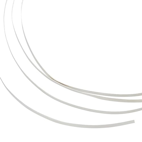 Fil Plat en Argent Sterling 925 de 1.5mm Idéal pour Bande de Lunette de Sertissage