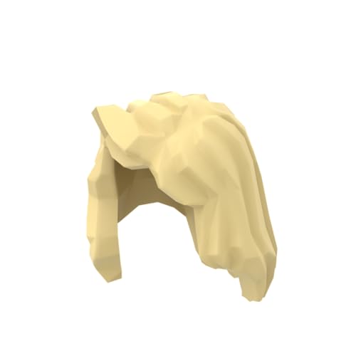 Frisur, weiblich, mittellanges Haar, 10Teile kompatibel mit Lego 85974 GDS-90195, klassisches Bulk-, MOC, Farbe:Hellgelb 19