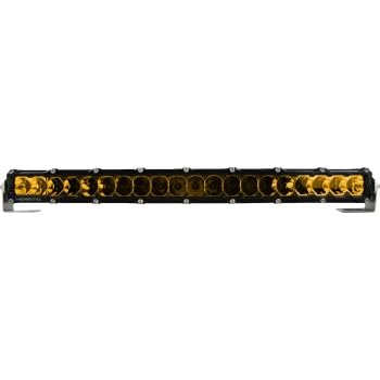Heretic 52004 6-Series Light Bar - 20in.(22in. x 2in. x 1.5in.)-Black Combination Spot/Flood Light with Amber Lens