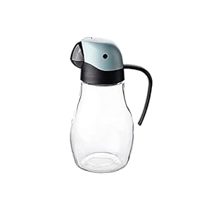Olie sproeier Multicolor glazen olie dispenser met mond en handvat keuken schattige oliefles met automatische opening en…