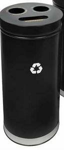 WITT Recycling Unit- 18''- 3 Liners- Black/Blue