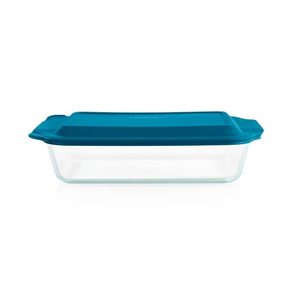 Pyrex Deep 9x13Inch Glass Baking Dish with Lid, Deep Casserole Dish