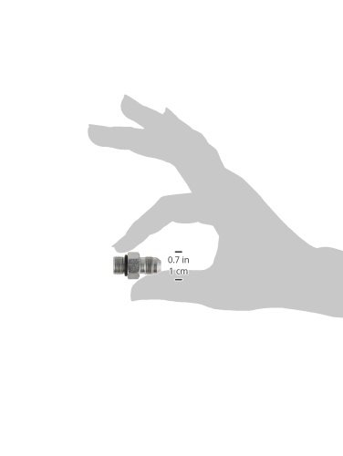 Image of Brennan Industries 6400-05-05-O Steel Straight Tube Fitting, 1 /2 inch-20 SAE x 1 /2 inch-20 SAE ORB Thread, 5 /16 inch Male JIC x 5 /16 inch Male O-Ring Boss