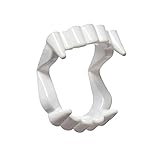 DelightBox 12 White Vampire Fangs, Plastic Teeth, Costume Accessory Party Favors