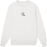 Calvin Klein Jeans Herren Monologo Rundhalsausschnitt Schwerer Strick, Cirrus Grey, L