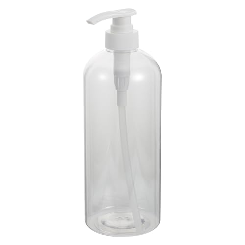 LIFKOME 3 Piezas Botellas Dosificadoras de Loción Transparentes de Bombas para Gel Ducha y Jabón de Manos Envases Recargables para Baño y Hogar