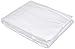 Amazon Basics Drap-housse en microfibre Blanc Neige 140 x 200 x 30 cm