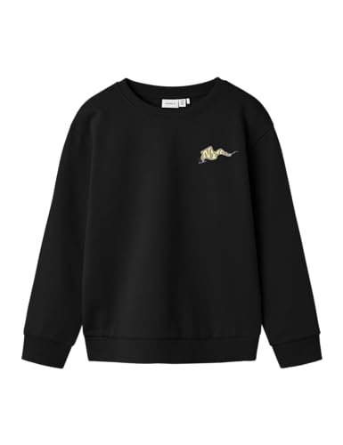 NAME IT Nkmtegeo LS Nreg Sweat BRU, Negro, 134-140 para Niños