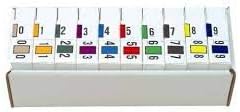 Jeter #7300 Series Number Labels Starter KIT.Color Code File Folder Labels