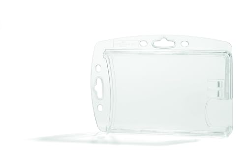Durable Doppelbox für 2 Betriebs-/Sicherheitsausweise im Format 54 x 85 mm, Packung à 10 Stück, transparent, 892419