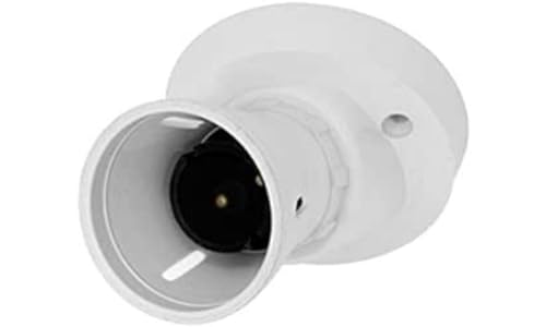 Merriway BH05890 Angled Batten Lamp Holder, White