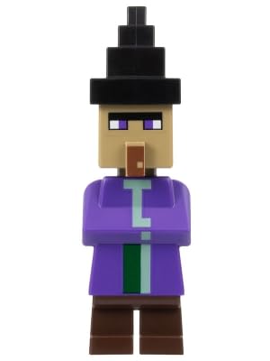 LEGO Minecraft Mini Set: Witch Minifigure with Black Cat and Potion - Image 3