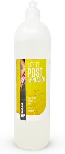 Aceite Post Depilación Calmante 1L - Aceite de Almendras Dulces, Menta y Uva.