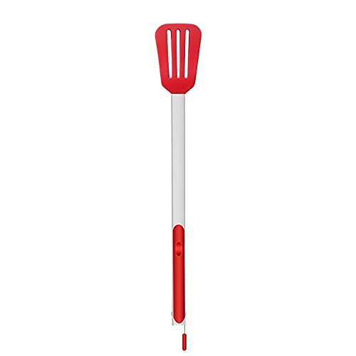 Pinze da Cucina 1pc Accessori da Cucina Silicone Allungato Pinze per Alimenti in Acciaio Inossidabile Antiscivolo Morsetto per Barbecue Spatola Clip per Alimenti
