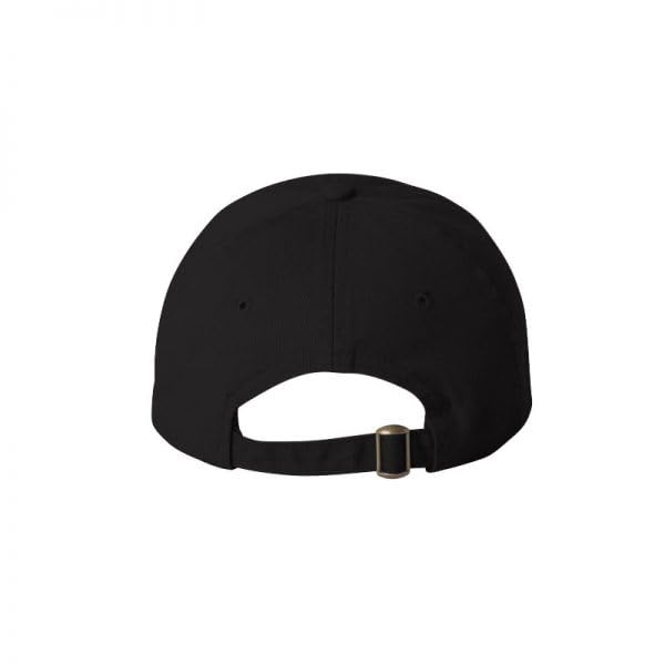 Gorra de béisbol unisex negra 100% algodón miniatura 3