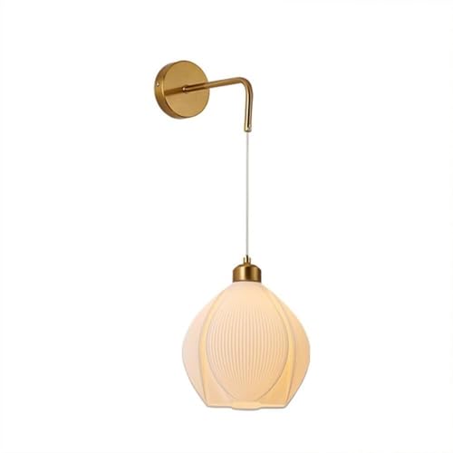 ZLLFHS Lámpara de Pared para Interior Scocne para Dormitorio, Sala de Estar, Sala de Estudio, Pasillo, Accesorios de iluminación de Pared, Casquillo E14, iluminación de Pared Blanca con Pantalla de