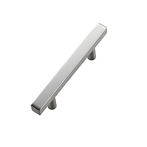 Image of Ravinte 1 Pack 6 Inch Square Cabinet Pulls Brushed Nickel Stainless Steel Kitchen Drawer Pulls Cabinet Handles 6 inchLength,3.75 inch Hole Center
