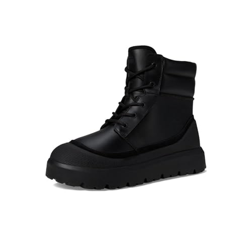 UGG Men's Neumel HIGH Weather Hybrid Fashion Boot, Black/Black, 8