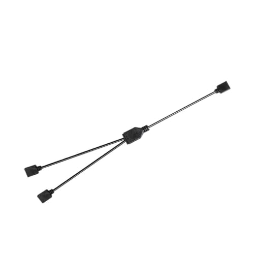 Cable divisor ARGB 5V 3 pines que duplica la iluminación de los ventiladores de PC sin pérdidas