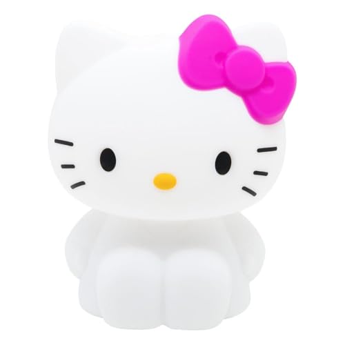 Hello Kitty Squishy Lampe – Offiziell lizenziertes Sanrio freistehendes Schreibtischlicht, Spielzimmer-Dekor und Merchandise für Jungen und Mädchen, Nachtlicht Geschenk Zubehör für