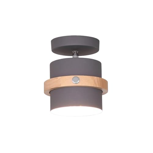 HGTYDV2 Luz de Techo de Montaje de Semi Flush. Lámpara de Techo de Metal giratoria Moderno de 3000k Cilindro de 3000K para el Techo de Metal Giratorio nórdico para el Pasillo