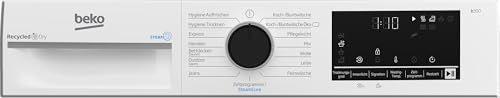 Beko B3T4224SD Wärmepumpentrockner, Wäschetrockner, 8 kg, allergikergeeignet, Hygiene Trocknen & Hygiene Auffrischen, SteamCure Dampffunktion, 15 Programme, Express, Weiß