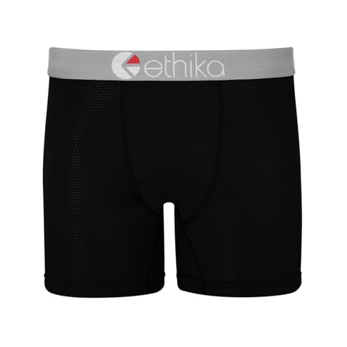 Ethika Mens MID Boxer Brief | MicroMesh -Black-