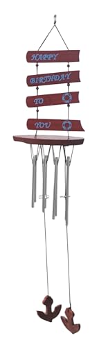 Image of numeroastro Hanging Wind Chime for Positive Energy for Home and Balcony Decor with Melody Sound (8 Pipes) (22 Inches Approx) (1 Pc)
