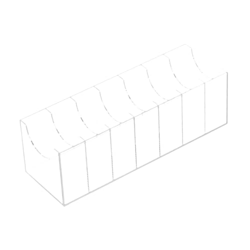 Generic Belt Organizer Storage Holder Display Box Container Multi Compartments Belt Rack for Underwear Jewelry Tie Cosmetics Watches, 7 Compartments, Clear