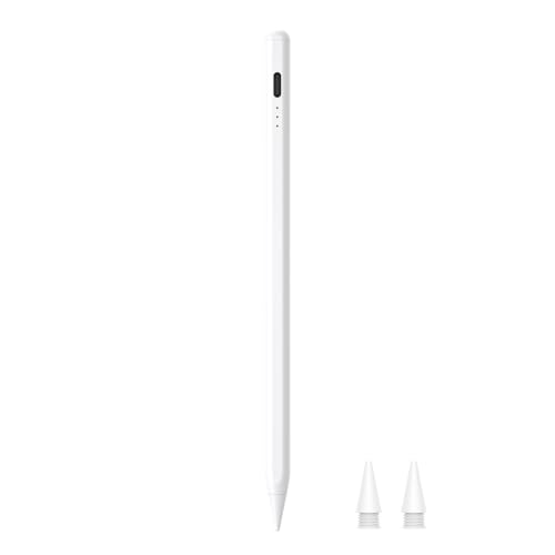 HJCE Penna per iPad A16 (11th) Pencil USB-C Precisione pixel, Sensibilità inclinazione, Compatibile con iPad 11/10/9/8/7/6, Pro 12,9/11/13 pollici, Air 3/4/5, Mini 5/6/A17