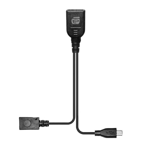 Image of Micro Usb Otg Cable Y Splitter With Power For Firestick And Smartphones - Black