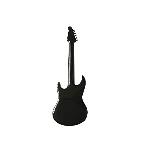 ALANO Mini guitare miniature noire de 12 cm - Les Beatles, Paul McCartney, John Lennon, RIngo Starr, George Harrison ALANO Mini guitare miniature noire de 12 cm – Image 3