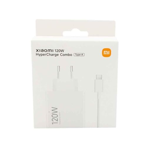Xiaomi 120W HyperCharge Combo (Type-A) - Cargador de 120W, Puerto USB, Cable...