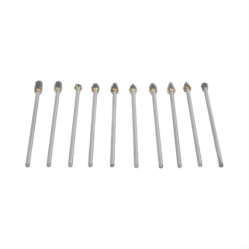 Set de 10 fresas rotativas de carburo sólido 3x6x100mm miniatura 4