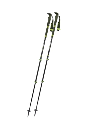Komperdell Carbon Pro Zero - Bastón de senderismo (67 cm, longitud 150-140 cm, ajustable, 105-140 cm), color verde Komperdell Carbon Pro Zero - Bastón de senderismo (67 cm, longitud 150-140 cm, ajustable, 105-140 cm), color verde