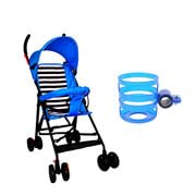 Trekker Safe Pram/Buggy (0-4 Years) with Six Months Warranty, Foldable/Portable, Light Weight Stroller for Baby/Kids with Metal Non-Slip Buggy/Pram Clips, Blue