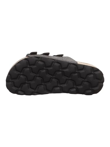 Superfit Mädchen FUSSBETTPANTOFFEL Hausschuhe, SCHWARZ 0010 – Ansicht 5