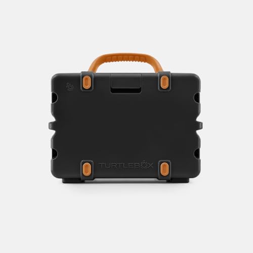 Image of Turtlebox Original Gen 3: Portable Outdoor Bluetooth Speaker - Ultra-Loud (120dB), Waterproof (IP67), Rugged, Impact-Resistant, 3-Day Battery | Party Mode: Unlimited Pairing Stereo, Gray /Burnt Orange