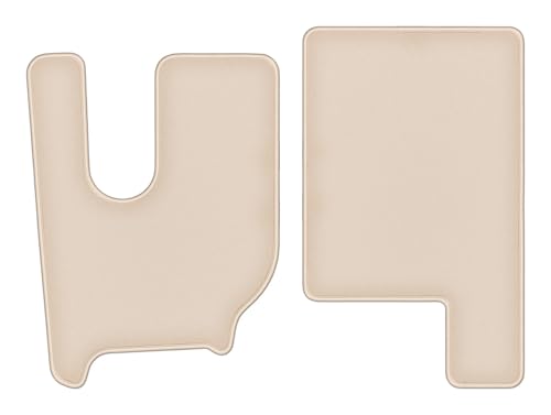 Tapis de sol avant en velours pour camion Renault T protège moquette beige
