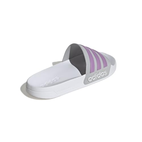 adidas adidas Unisex-Adult Adilette Shower, Grey/Preloved Purple/Grey, 10