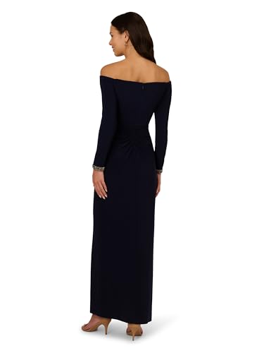 Adrianna Papell Women's Off Shoulder Jersey Dress2