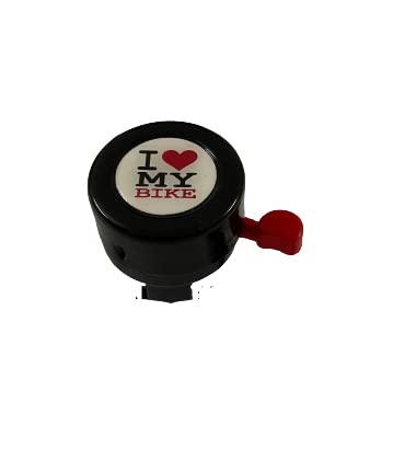 Image of Shrenik Cycle Bell Bicycle Horn Loud Crisp Sound On Handlebar Compatible with All Bicycle in (Love Bike Bell)