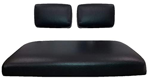 Yamaha G-2 And G-9 "Staple On" Golf Cart Seat Cover With Matching Rear Facing Seat Cover (Solid Color) #TOP4