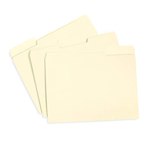 File Folder, 1/3 Cut Tab, Letter Size, Great for Organizing and Easy File Storage, 100 Per Box (Manila) #1